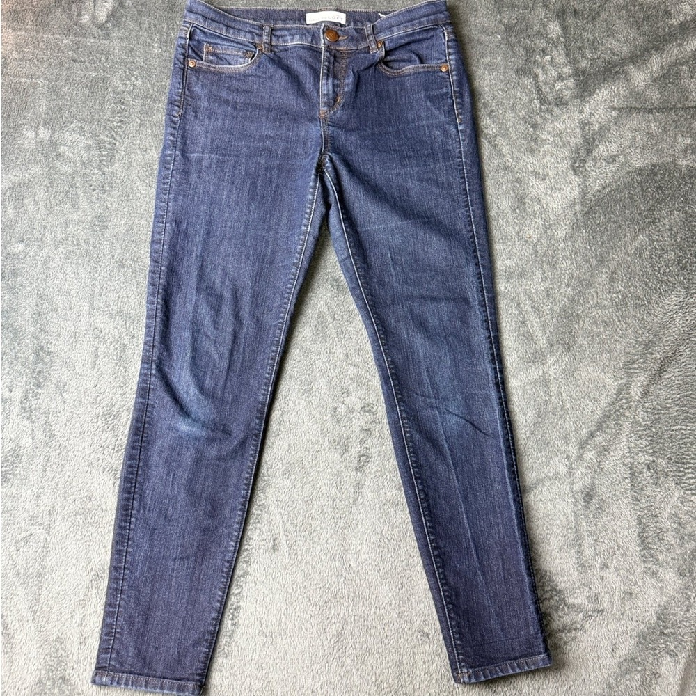 LOFT Modern Skinny Jeans Dark Wash Denim‎ Casual Everyday 27/4